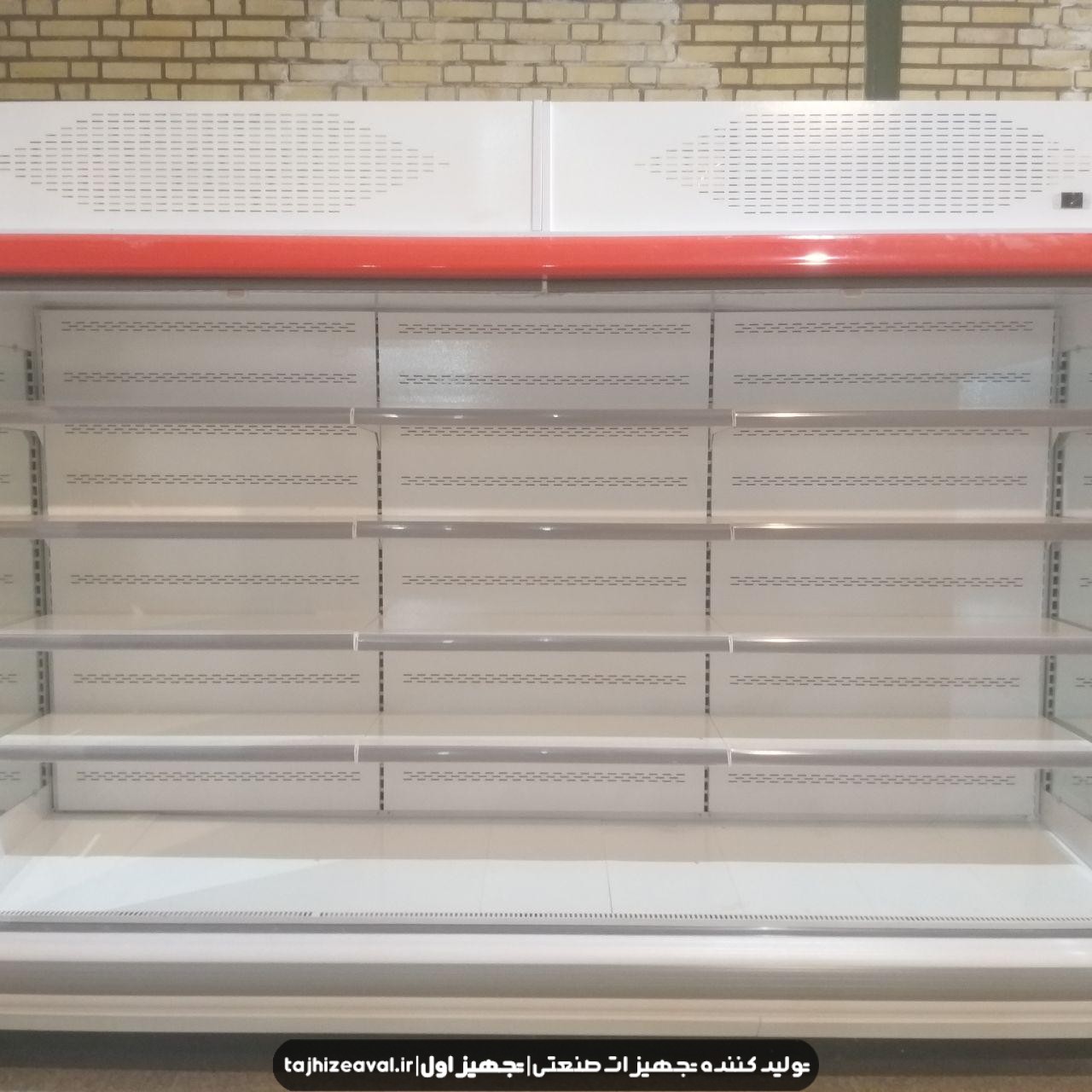 یخچال ایستاده بدون درب سایز بزرگ متراژ بالا