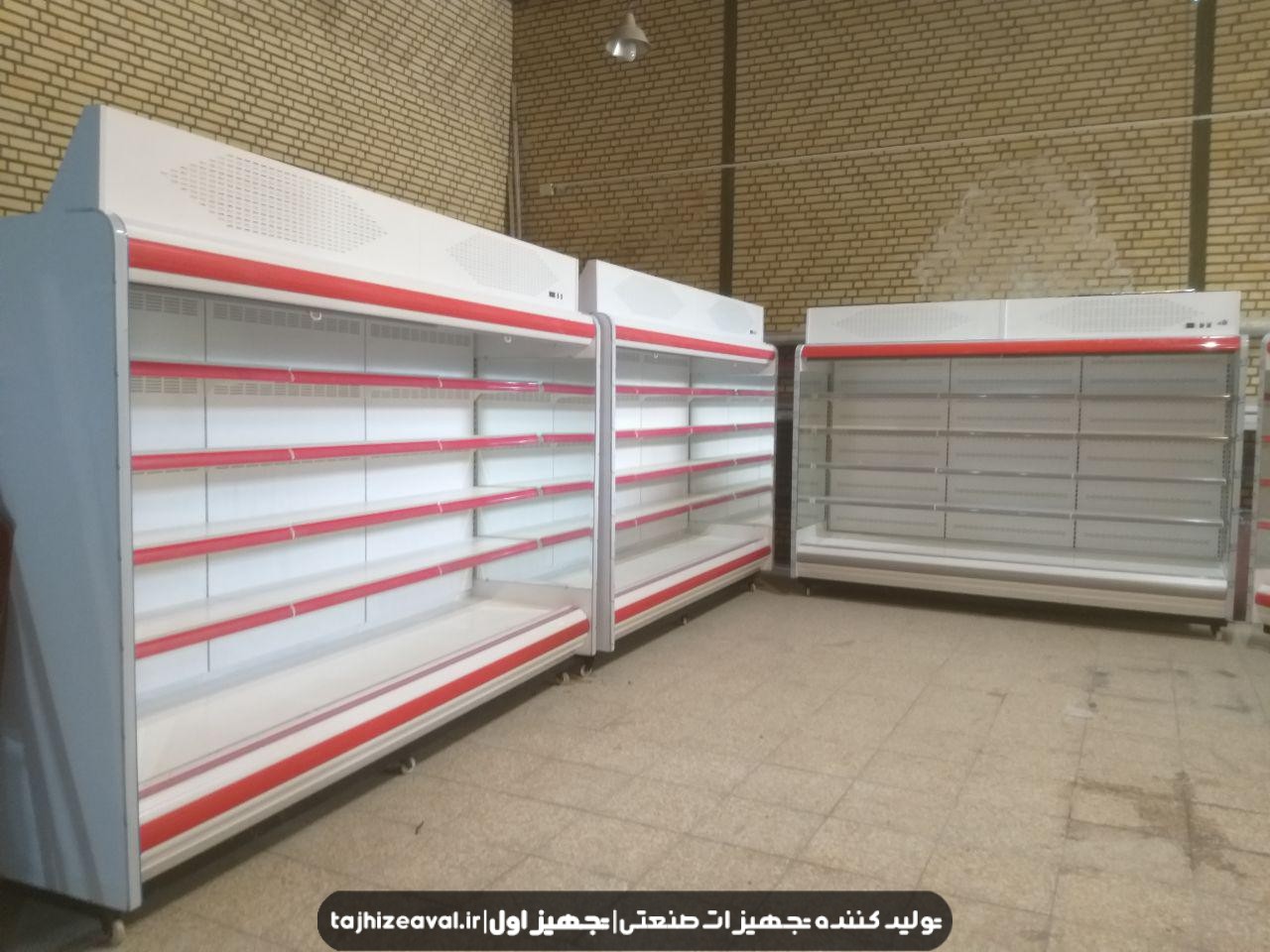 یخچال ایستاده بدون درب سایز بزرگ متراژ بالا