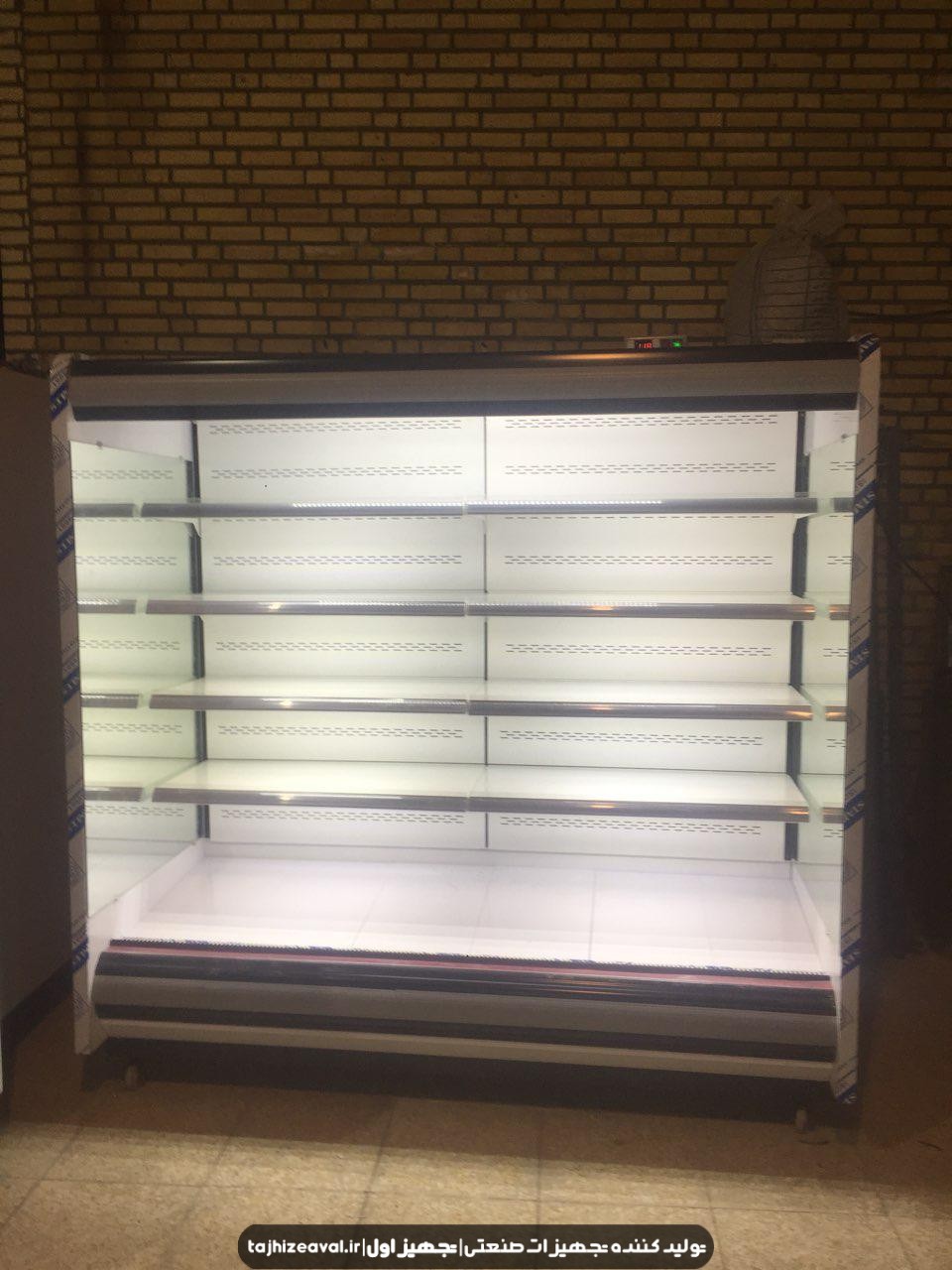 یخچال ایستاده بدون درب سایز بزرگ متراژ بالا