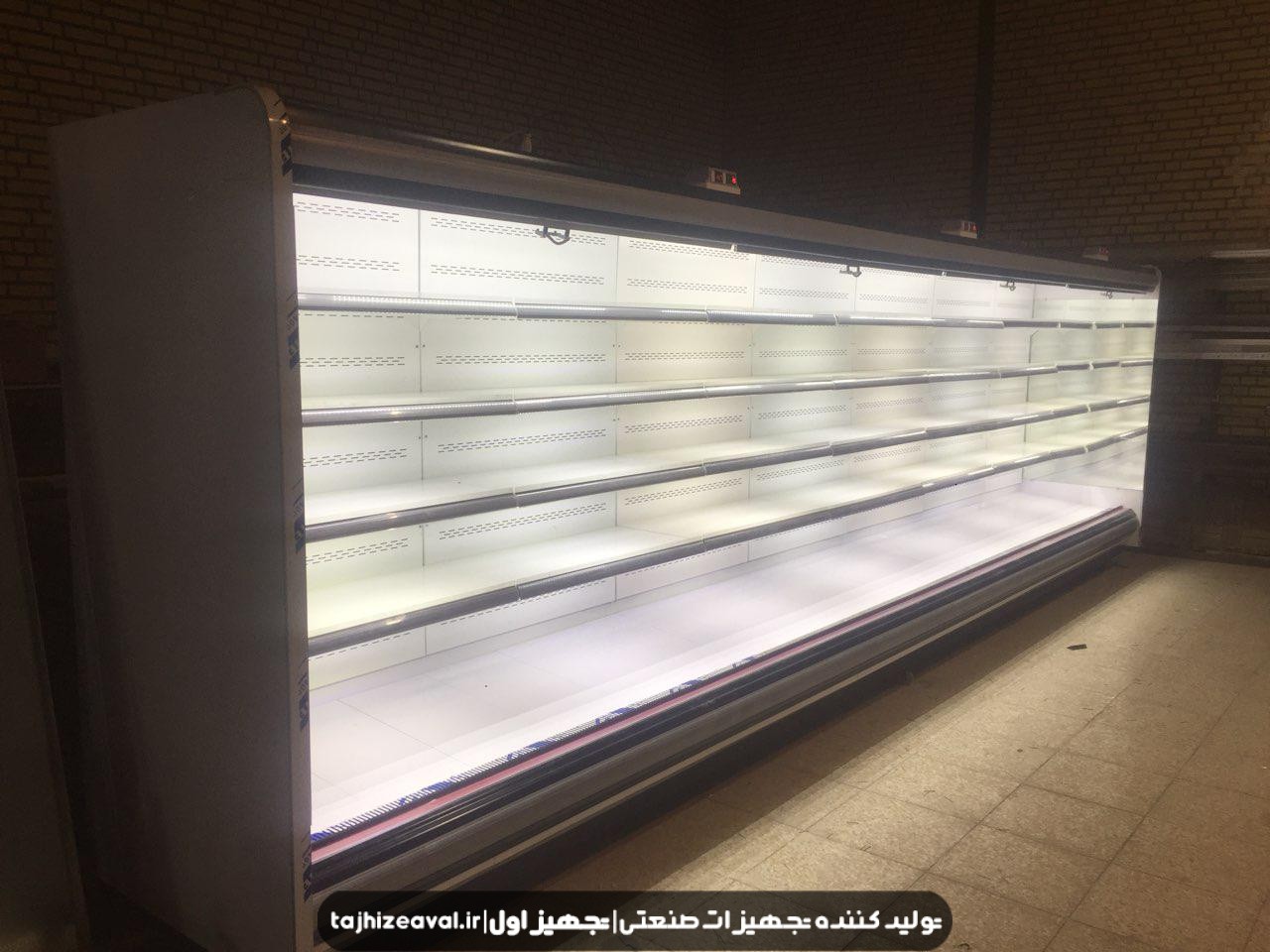 یخچال ایستاده بدون درب سایز بزرگ متراژ بالا