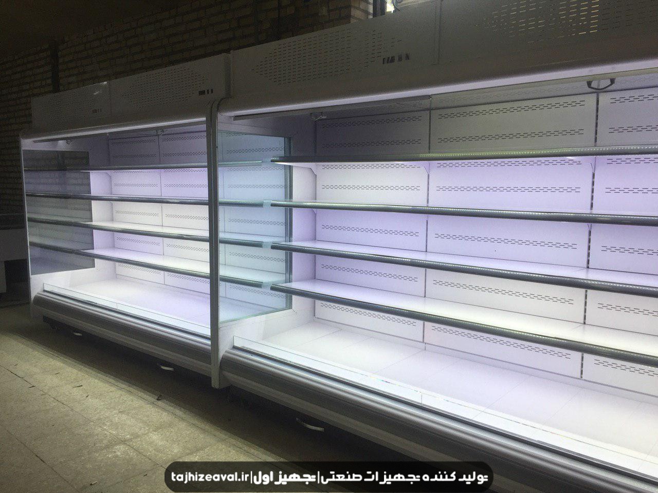 یخچال ایستاده بدون درب سایز بزرگ متراژ بالا