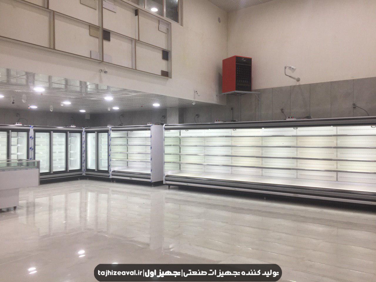 یخچال ایستاده بدون درب سایز بزرگ متراژ بالا