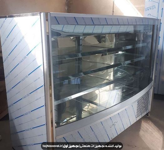 یخچال‌ صنعتی شیشه‌ تلوزیونی‌ ارتفاع‌ کوتاه‌ استیل‌ خش‌دار