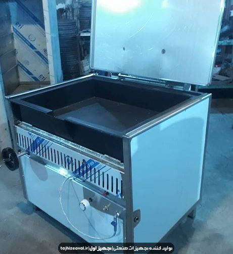 ماهیتابه گردان صنعتی 80 لیتری